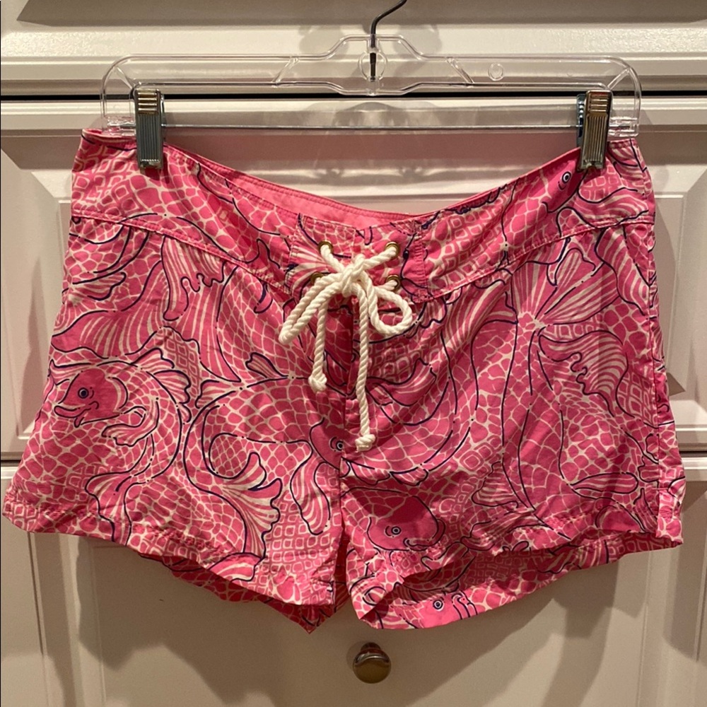 Lilly Pulitzer Pink Swim Board Shorts